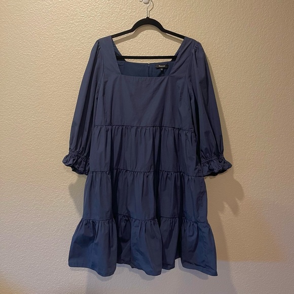 Madewell Poplin Lizzie Babydoll Dress - Picture 6 of 7